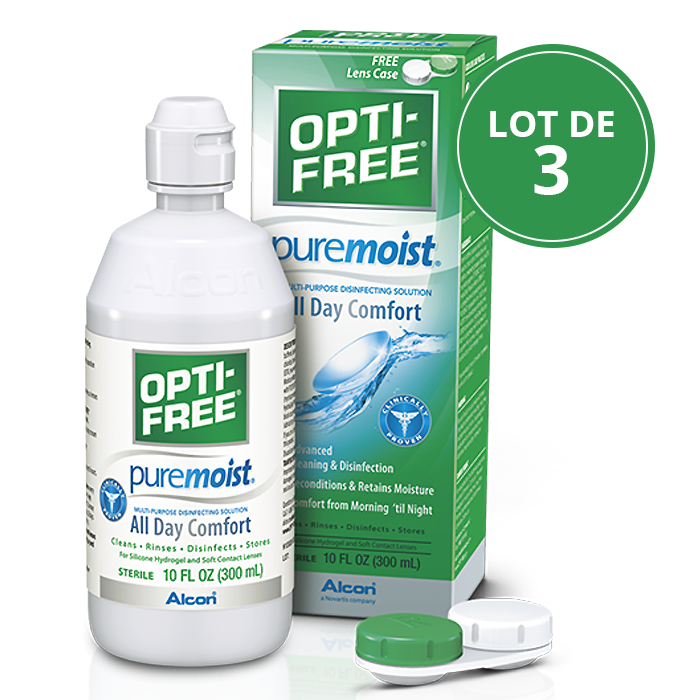 Opti-Free® Puremoist® Solución Multipropósito – Limpieza e Hidratación para Lentes de Contacto